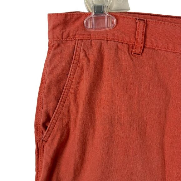 Weatherproof Vintage Salmon Men's 34 Linen Blend Shorts Beach Vacation Summer - Picture 2 of 10